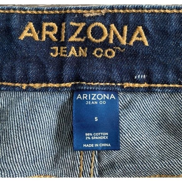 Arizona Distressed Blue Denim Shorts - Picture 3 of 3